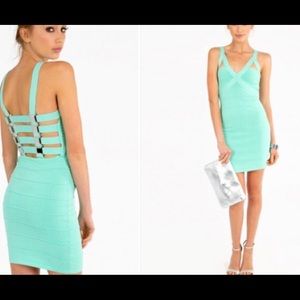 Mint green bandage dress size medium